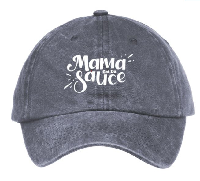 Saucy Mama Washed-Cotton "Dads" Cap